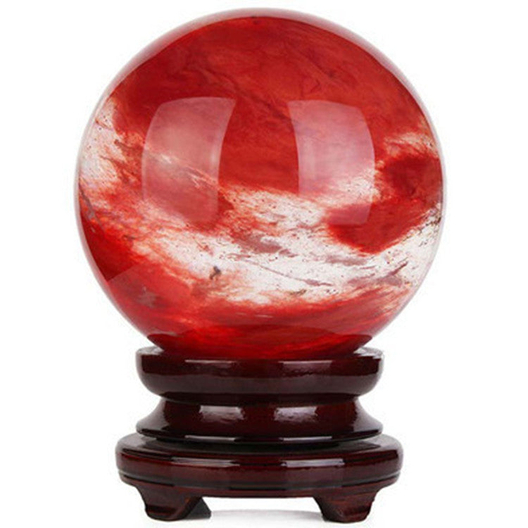 Home Red Crystal Ball Ornaments