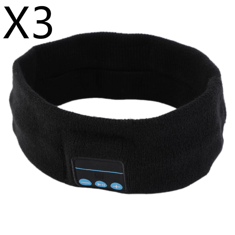 Bluetooth Headband Headphones – Sports Sweatband with Built-in Speakers & Mic