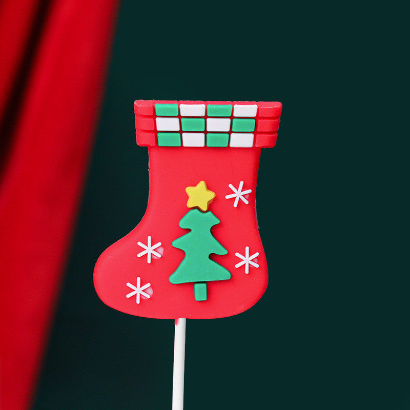 Santa Snowman Christmas Tree Card Birthday