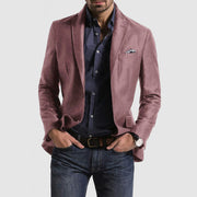 Unisex Slim Fit Solid Double Button Top Polyester Blend