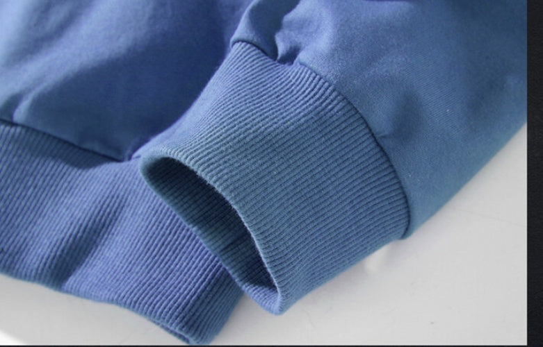 Round Neck Hoodie Long Sleeve Jacket For Men