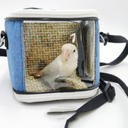 Plastic Portable Parrot Carrying Cage with Removable Cushion