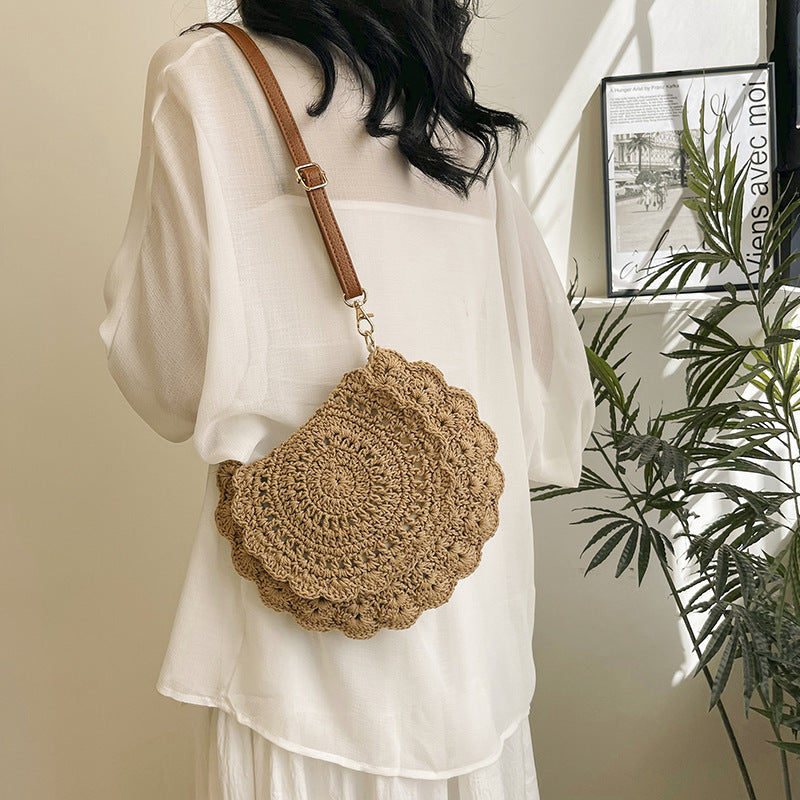 Hot Sale Lace Crossbody Cotton Thread Woven Bag All-match Women