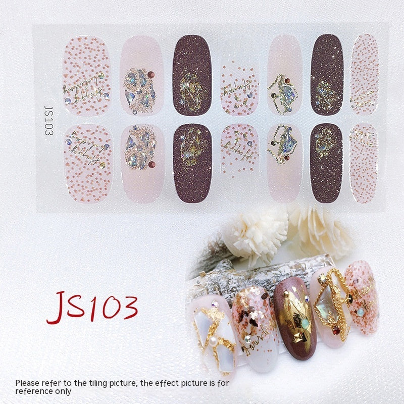 Three-dimensional Craft Crystal Nail Oil Film Crystal Glass Nail Sticker