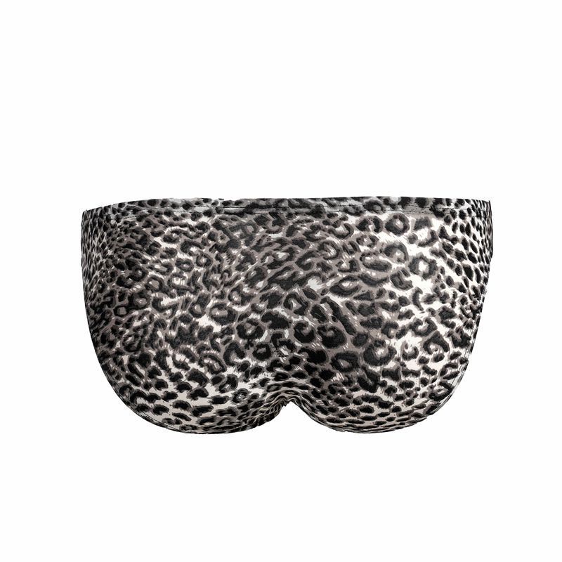 Men's Underwear Leopard Briefs Fashion Wild Men's Underwear Mesh Breathable Tide