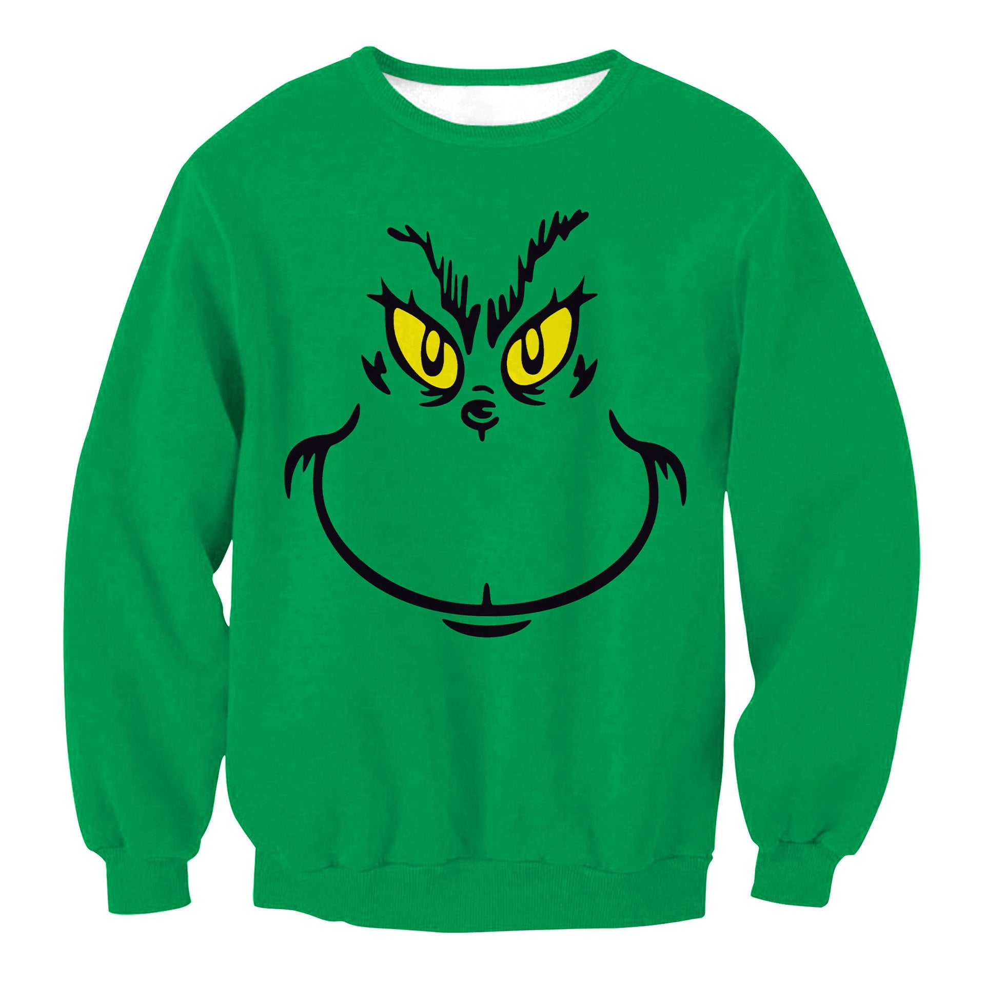 Men’s Fashion Christmas Tree Striped Digital Printing Couple Sweater – Street Style Holiday Wear