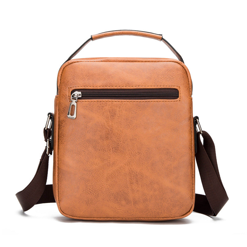 Men's Synthetic Leather Document Messenger Bag Crossbody