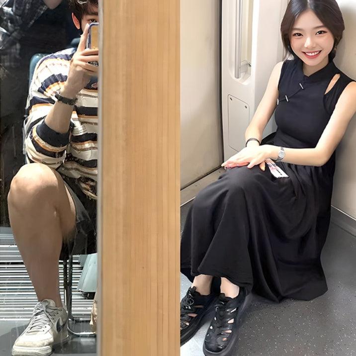 Train High-speed Rail Foldable And Portable Queuing Without Seat Artifact