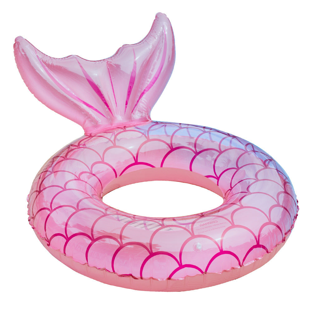 Large Mermaid Swimming Circle Underarm Circle Fish Tail Floating Row