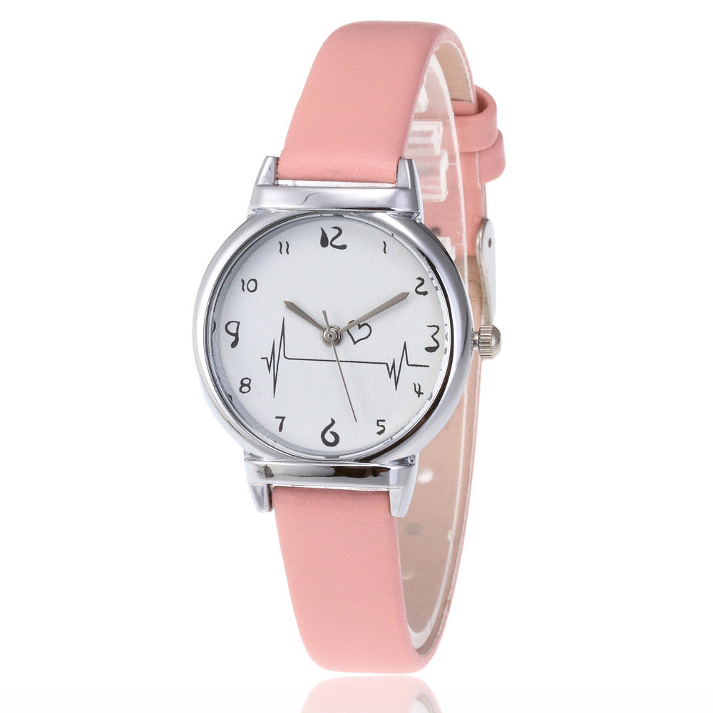 ECG Digital Surface Women's Belt Simple Fashion Trend Quartz Watch