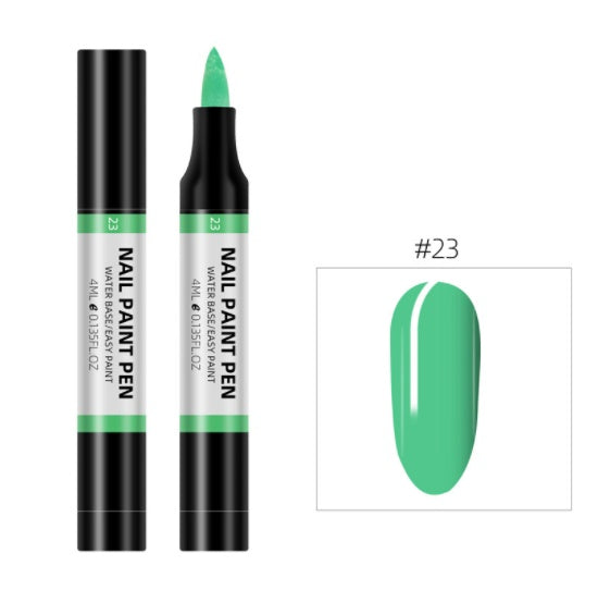 Plastic Nail Art Pen 24 Color Water Based Flower Painting