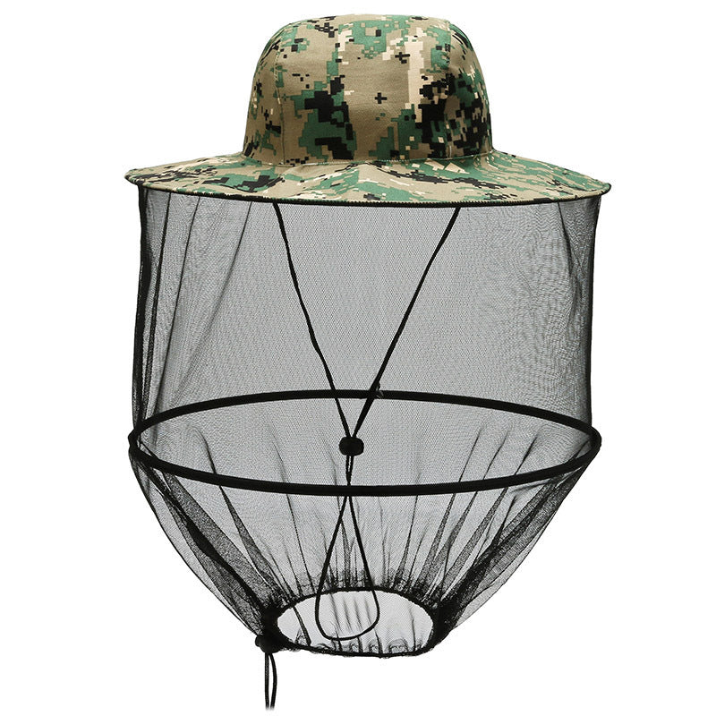 Anti Mosquito Bucket Hat Quick-dry Casual Sun-proof Fishing Hat