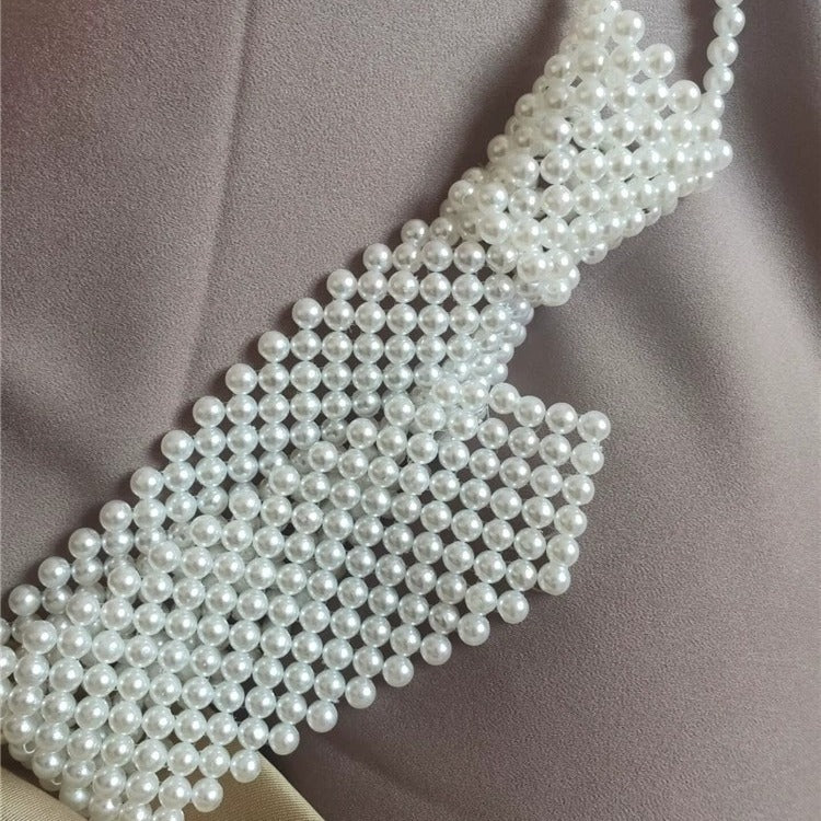 Women's Imitation Pearl Tie Body Chain