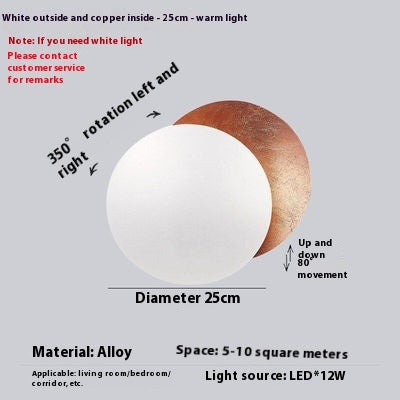Bedside Wall Lamp Eclipse Stairs Aisle Light