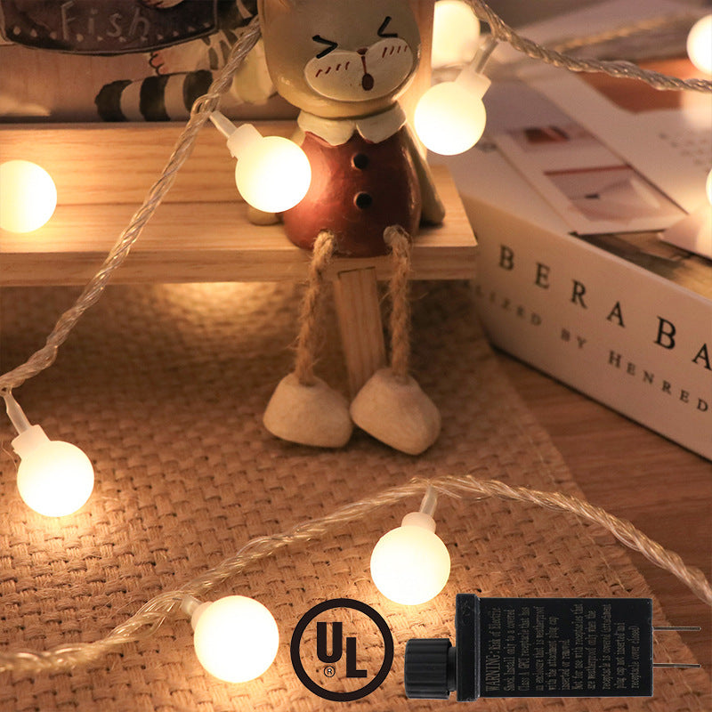 LED Ball String Lights Outdoor Waterproof Colorful Camping Ambience and Christmas Decoration
