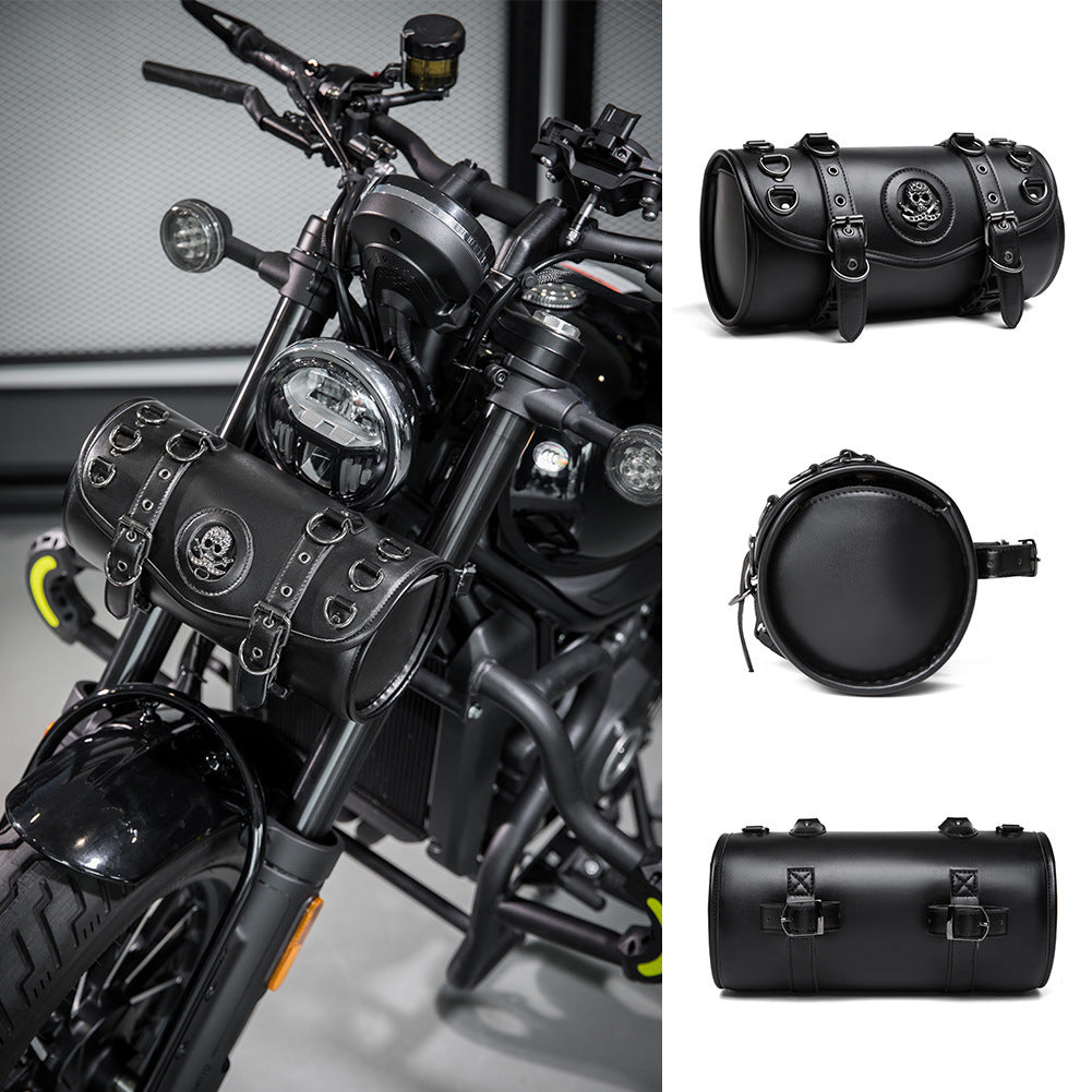 Unisex Punk Retro PU Motorcycle Pannier Bag Saddle Pro