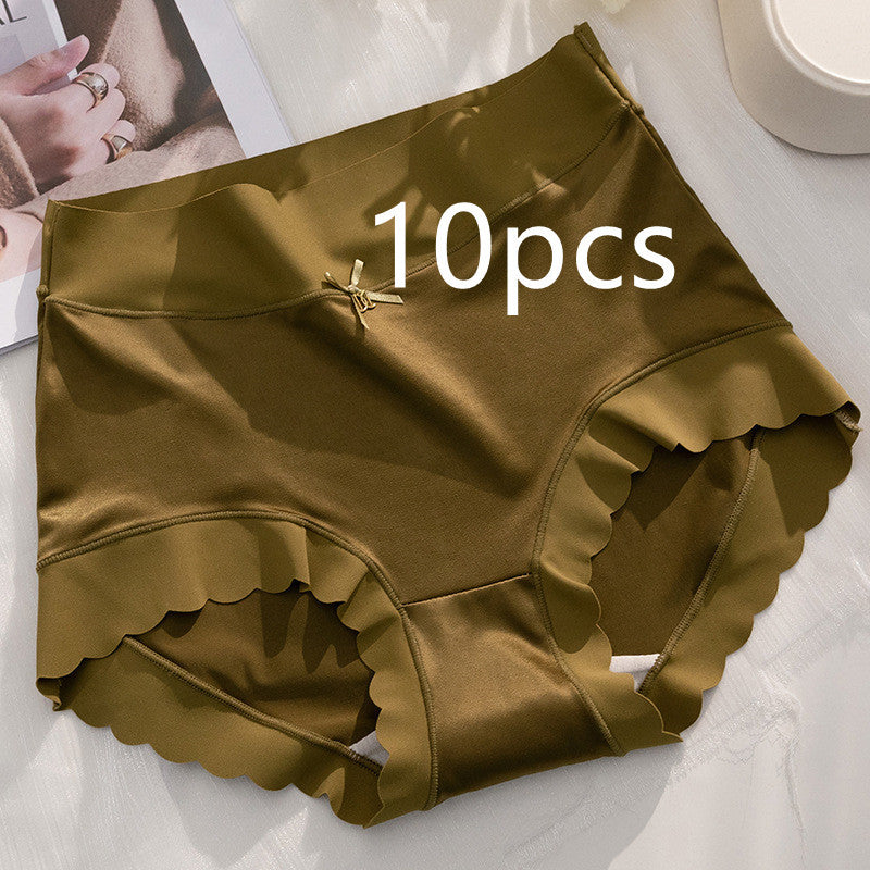 Women’s Seamless Satin ‘Ice Silk’ Underwear – Glossy Finish
