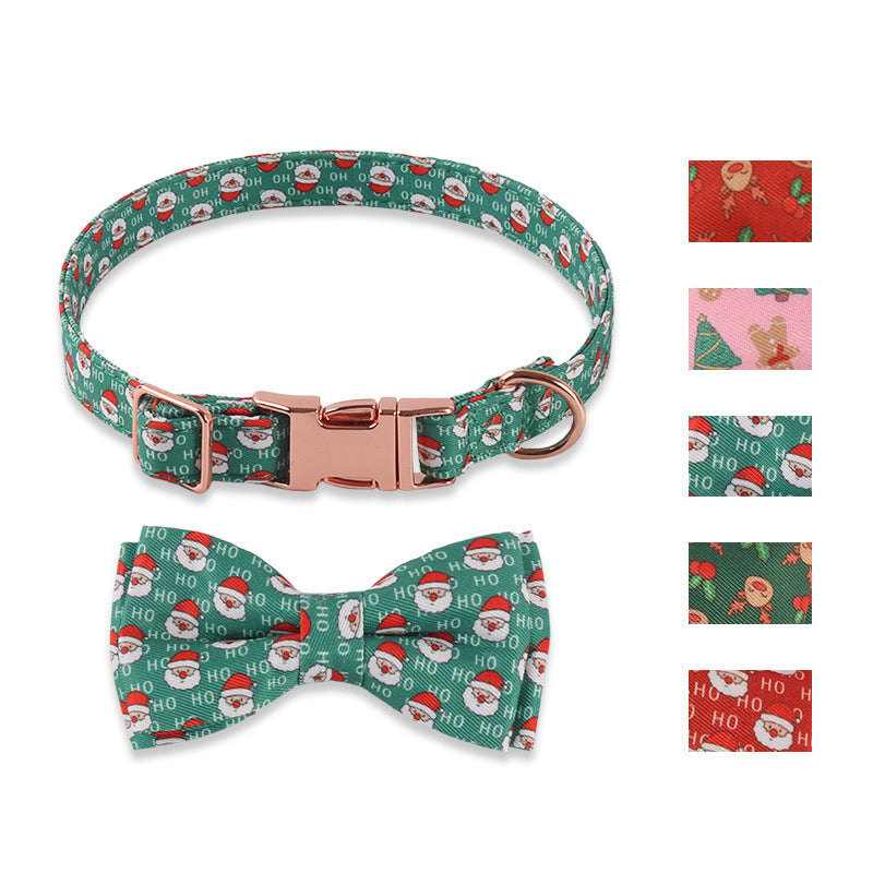 Pet Supplies Design Christmas Series Bow SUNFLOWER Holiday Dog Collar