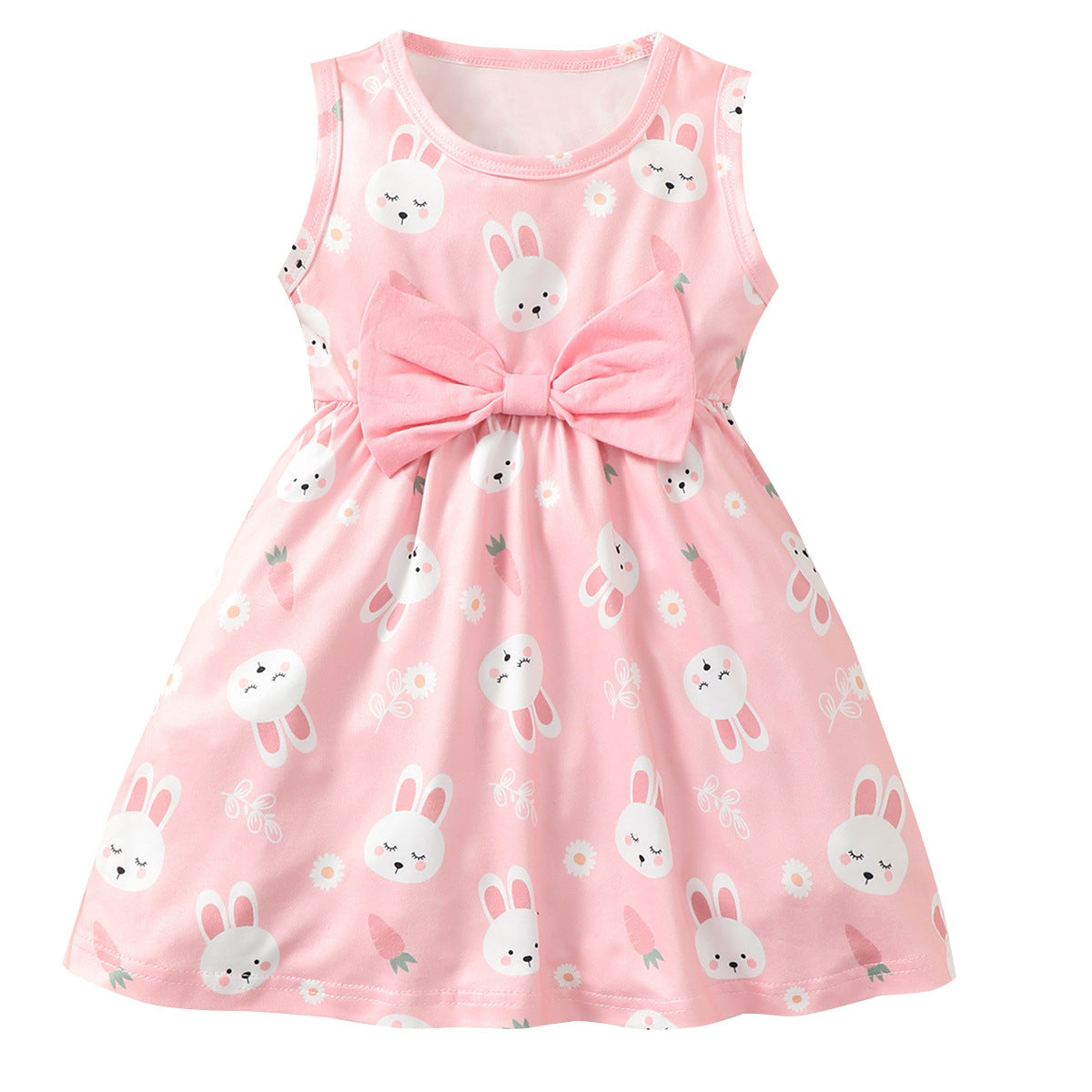 Cute Rabbit Print Baby Dress – Summer Infant Skirt Outfit