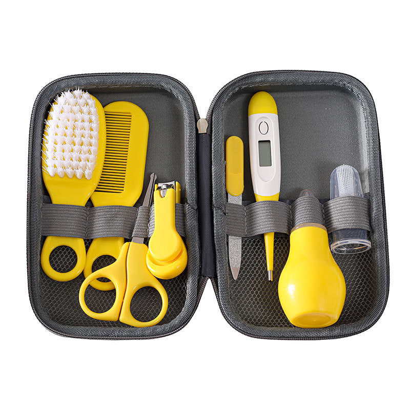 8-Piece Baby Nail Care Set – Nail Clippers, Scissors & Grooming Tools in EVA Bag