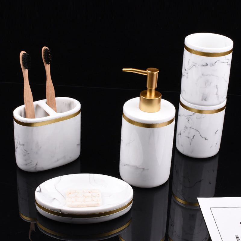 Marble Bathroom Amenities Kit – Home & Hotel Essentials