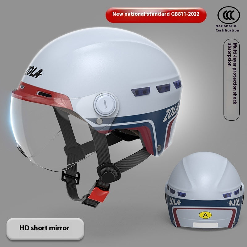 Paint Electric Car Summer Sun Protection Helmet