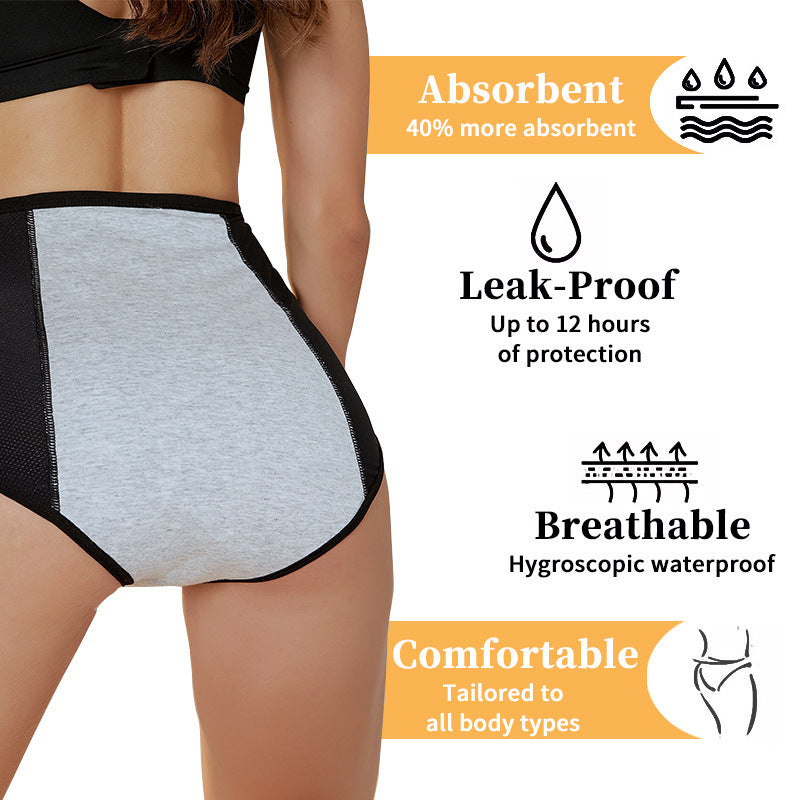 Women’s Breathable Mesh Period Underwear – Front & Back Leak-Proof