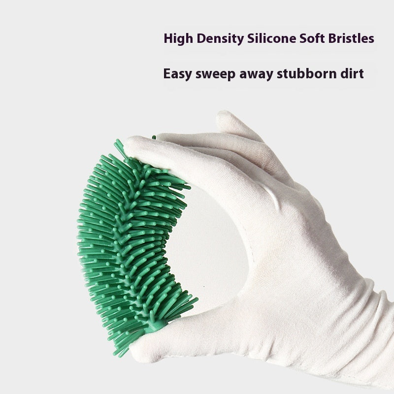 Baby Bottle Brush Multifunctional Edible Silicon Cleaning Pacifier Brush