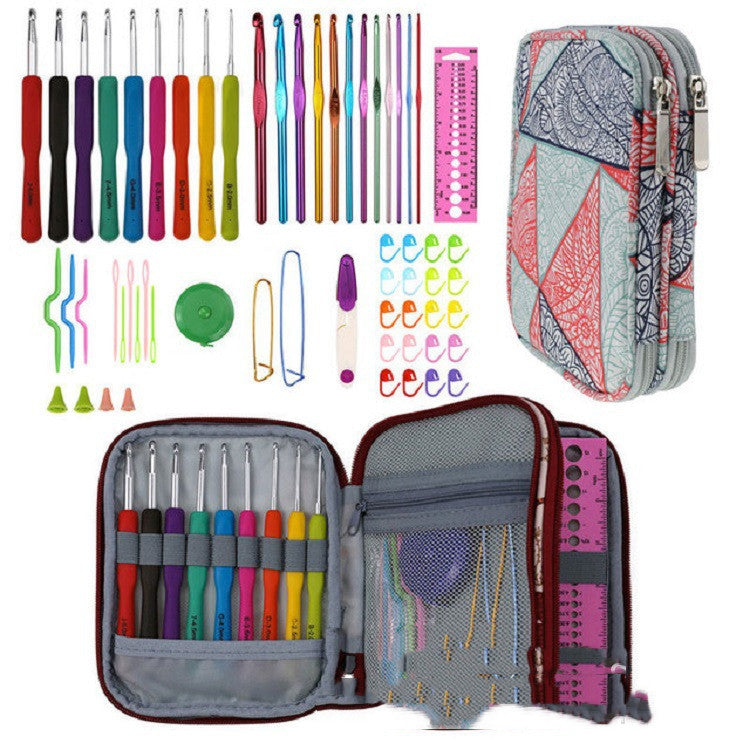 36-Style Crochet Hook Set with Case – Knitting & DIY Crafts