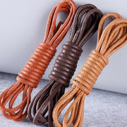Round Waxed Shoelaces for Leather Shoes and Boots – 1 Pair
