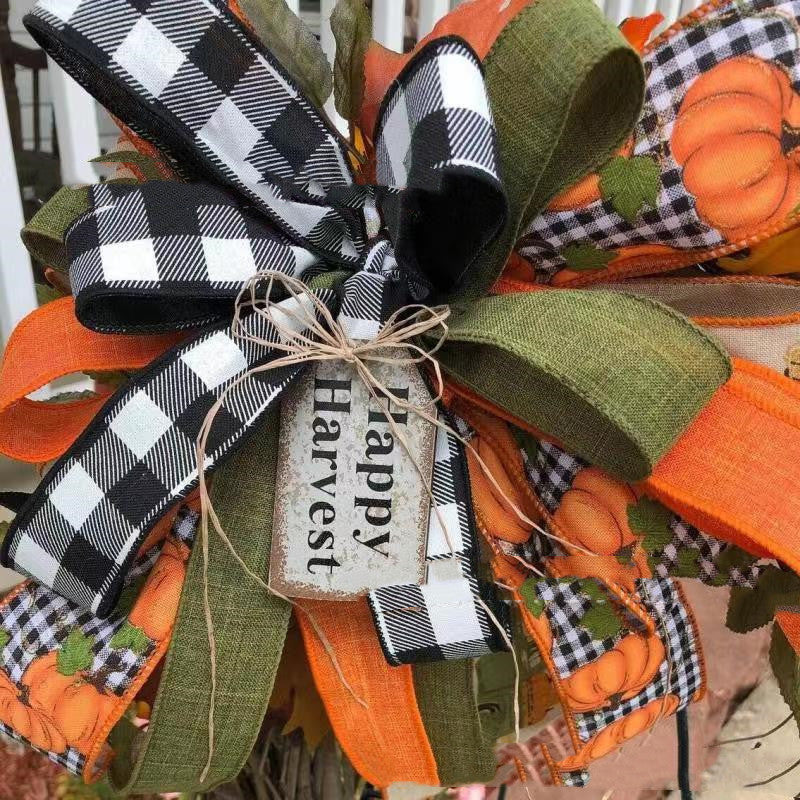 Intage Pumpkin Truck Wreath Rustic-simple Decor Halloween-farmhouse Decorations Diy Flower Bouquet Wreath