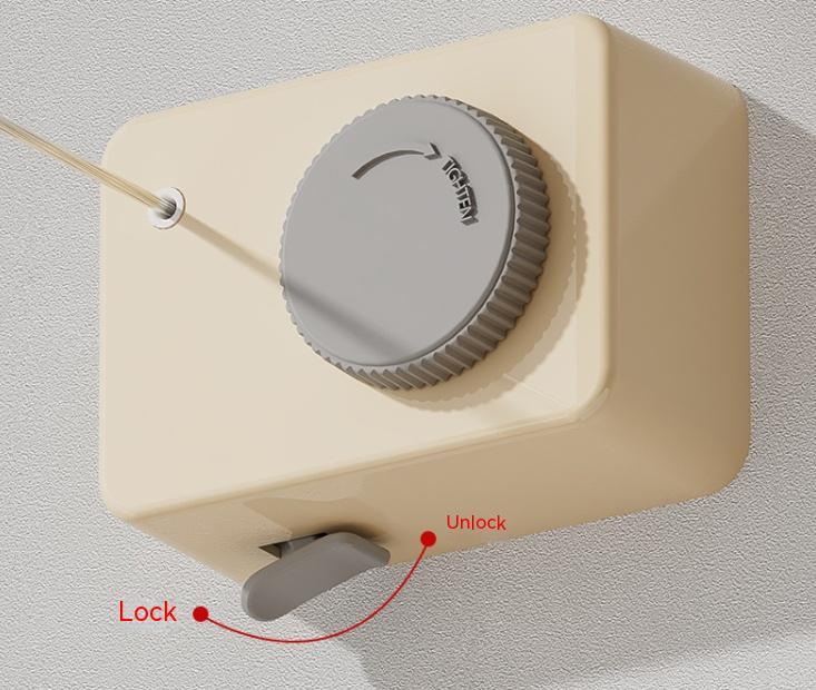 Invisible Retractable Clothesline – Indoor Punch-Free Drying Rack for Bathroom and Balcony with Space-Saving Shrink Design