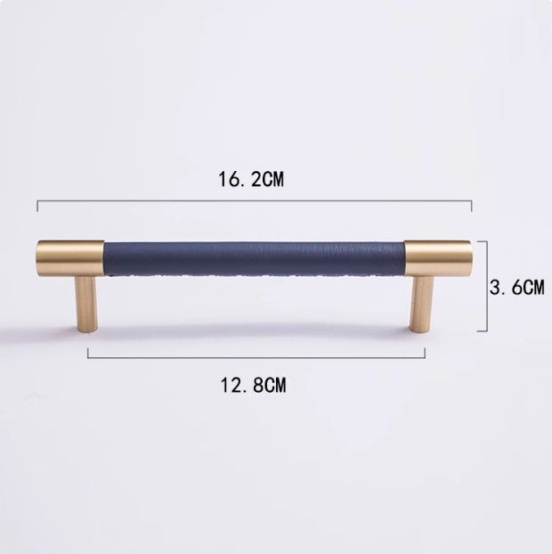 Brass Cowhide Furniture Cabinet Extended Door Handle