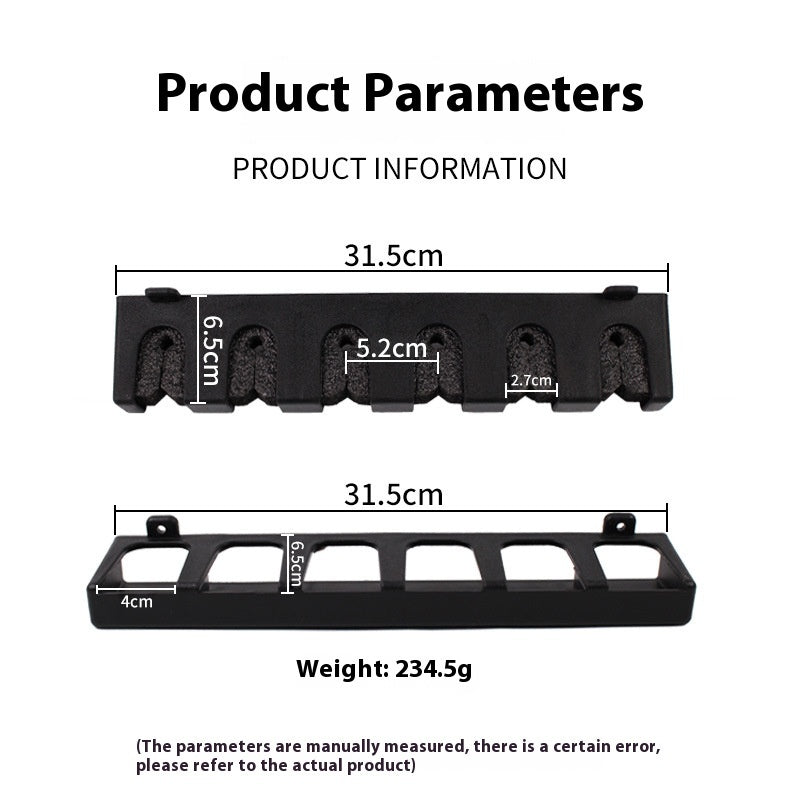 Rod Display Stand Wall-mounted Vertical Wall Fishing Gear Storage Rack