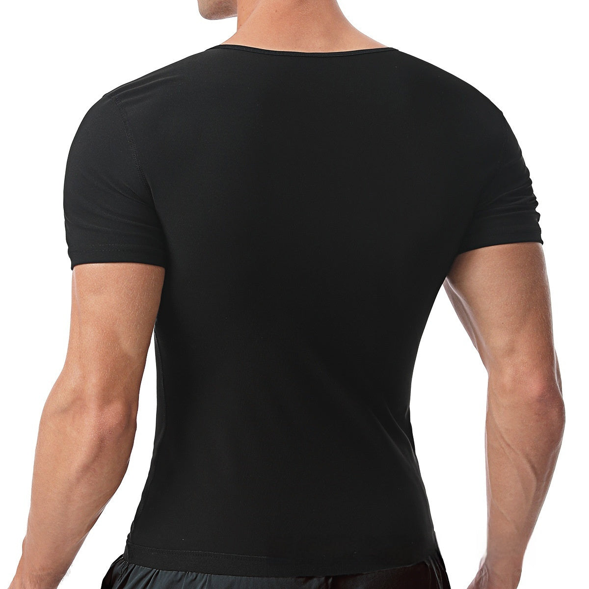 Men's Violently Sweat Sports Short-sleeved Fitness Vest Body Shaper