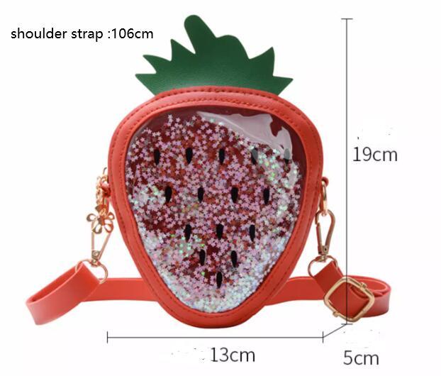 Summer Children’s One-Shoulder Jelly Bag – Pineapple & Strawberry Design