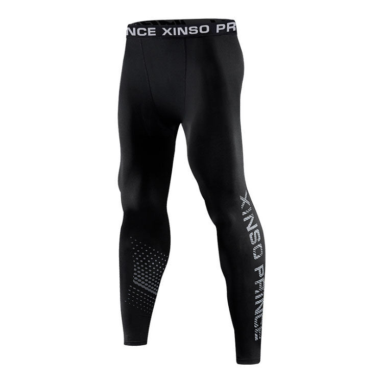 Men’s Skinny High Elastic Sports Pants – Quick-Dry Fitness Leggings