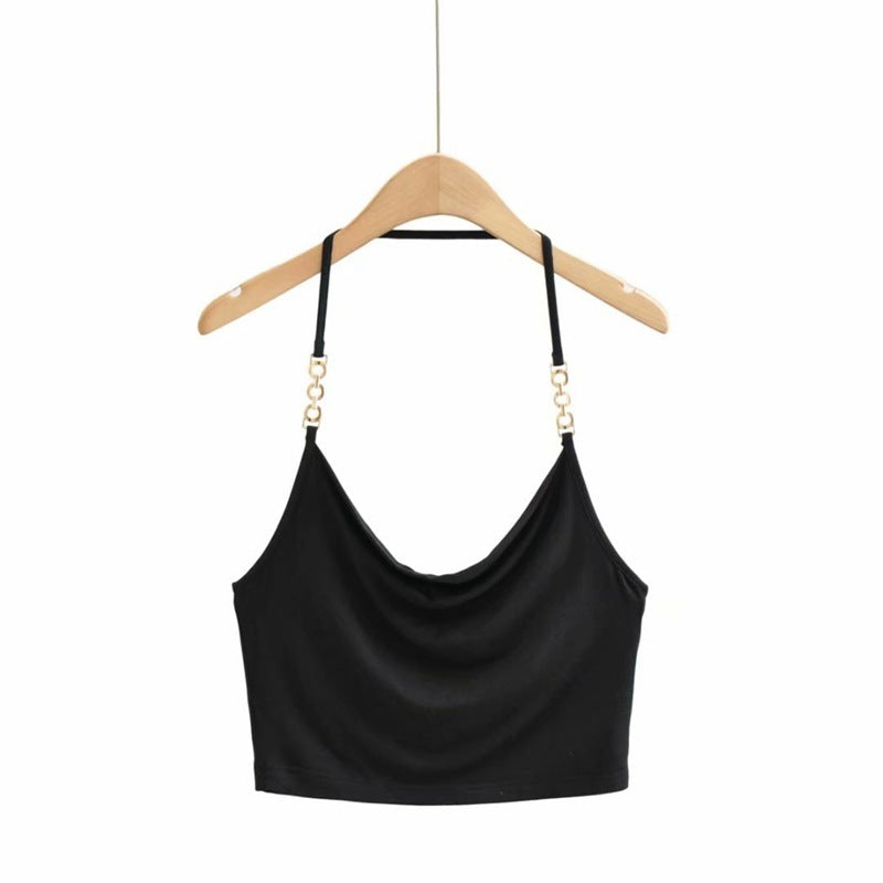 European And American Hot Girl Bandage Halter Neck V-neck Blouse Women