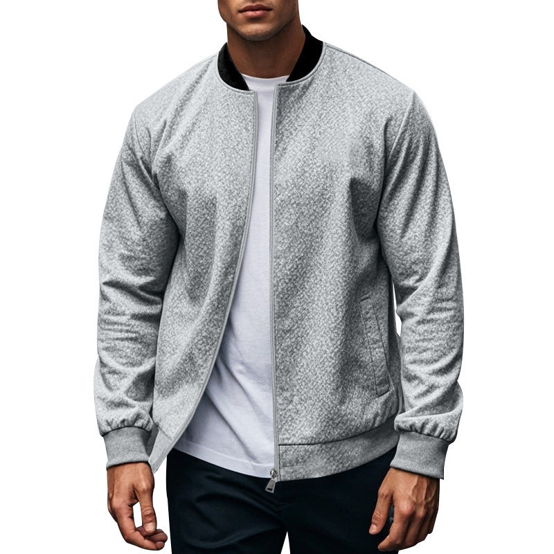 Long-sleeve Zipper Baseball Uniform Coat Jacket