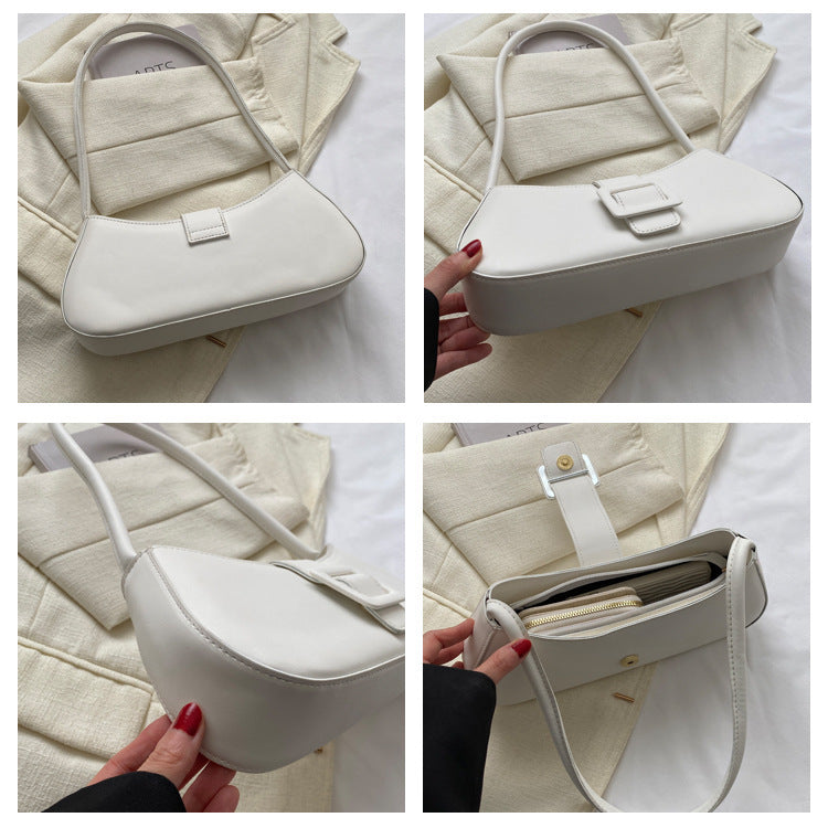 Western Style Shoulder Texture Crossbody Small Square Underarm Bag
