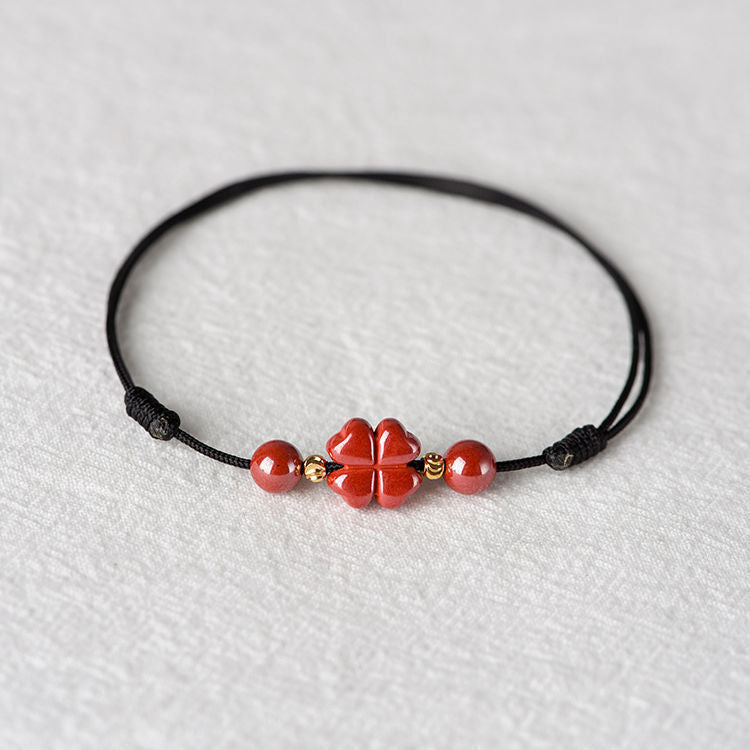 Fashion Personality Natural Cinnabar Anklet Bracelet