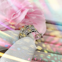 Cross Stud Earrings Two Tone