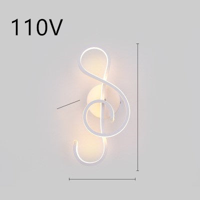 Silicone Shade LED Bedside Wall Lamp Button Switch