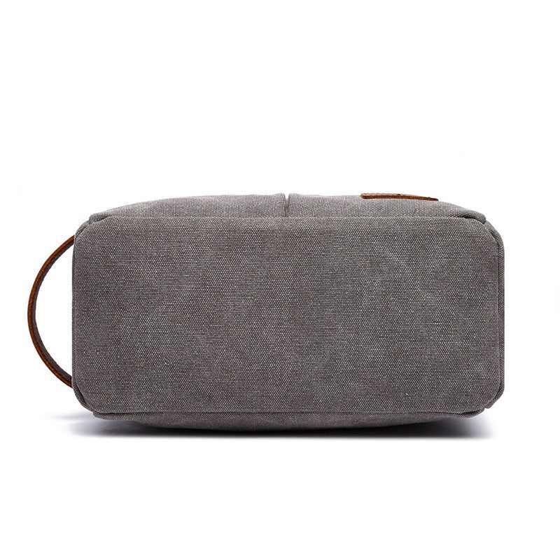 Medium Canvas Bag with Crazy Horse Leather – Durable, Wear-Resistant