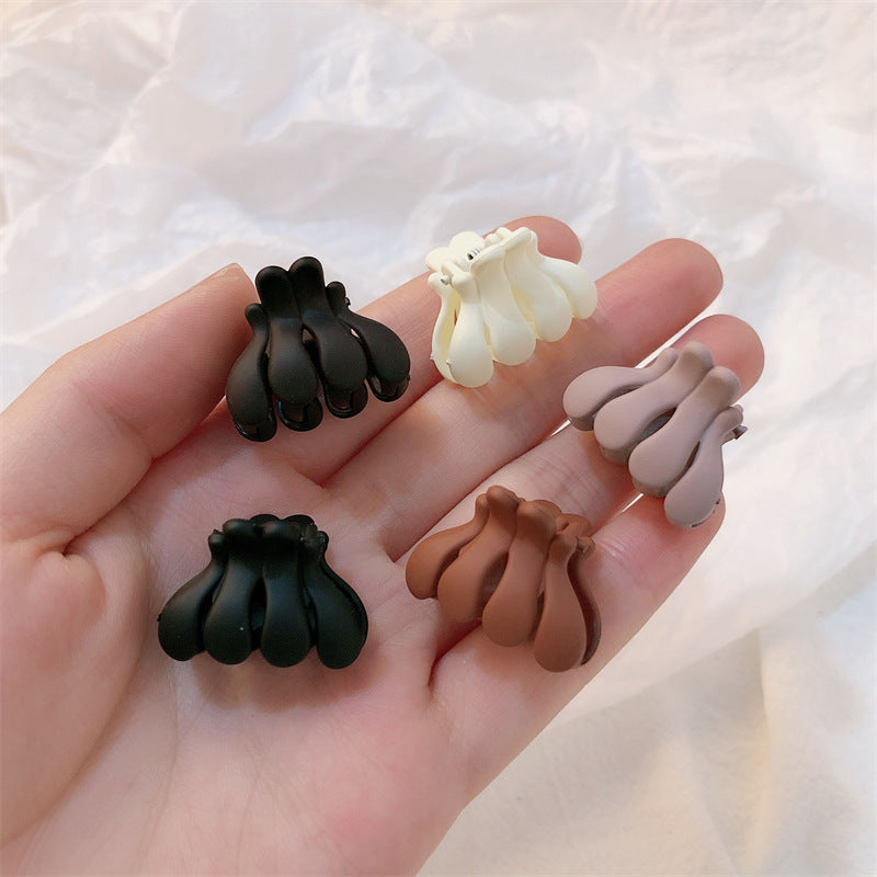 Women's Hair Clip With Frosted Back Of The Head Spoon