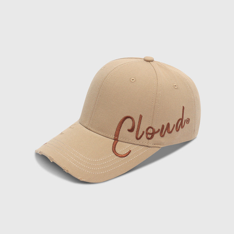 Minimalist All-match Personalized Embroidery Sunshade Comfortable Peaked Cap