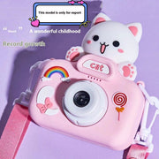 Plastic Children's Camera Big Head Kitten Cartoon Photography