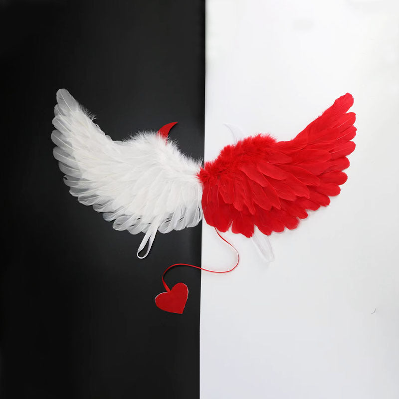 Halloween Party Makeup Costume Props Devil Angel Wings