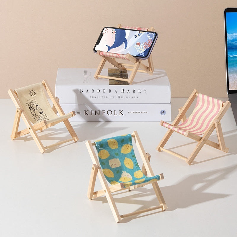 Beach Chair Mobile Phone Bracket Miniature Doll Accessories