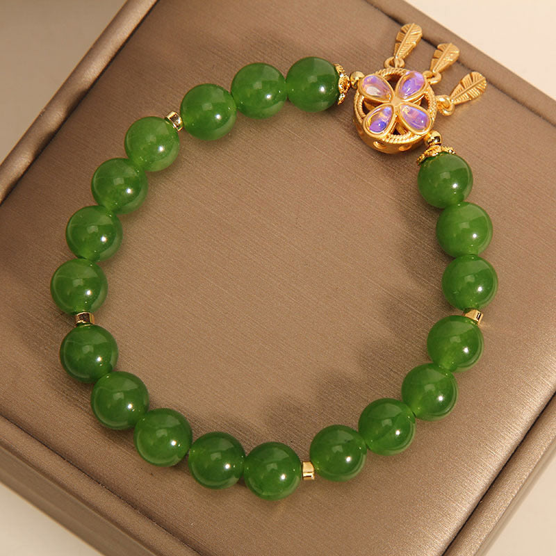 Green Jasper Bracelet Female Special-interest Design Pendant